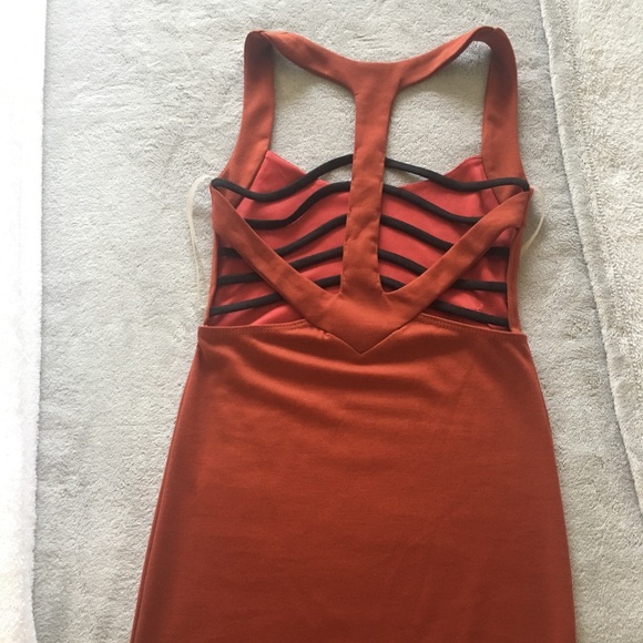 a'gaci Dresses & Skirts - (2 for $20) Very Sexy Burnt Orange Dress- NWOT